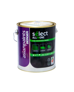 Asian Paints Berger 3.6L Select All In One Enamel - Matt White